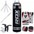 RDX 8PC BLACK ZERO IMPACT PUNCH BAG & BOXING SET-1
